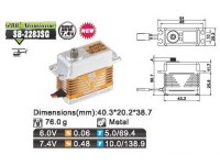 Savox Servo SB-2283MG Brushless 6V/7.4V std.size 0.048 speed/10k