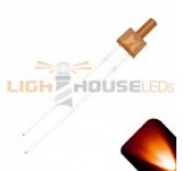 2mm Tower Diffused Amber / Orange LED - Ultra Bright (4 STK)