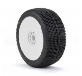 1:8 Buggy ZIPPS (Soft-LONG WEAR) Evo Wheel Pre-Mounted White