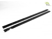 1:14 Frame profile 3-axis medium long Alu black with thread 